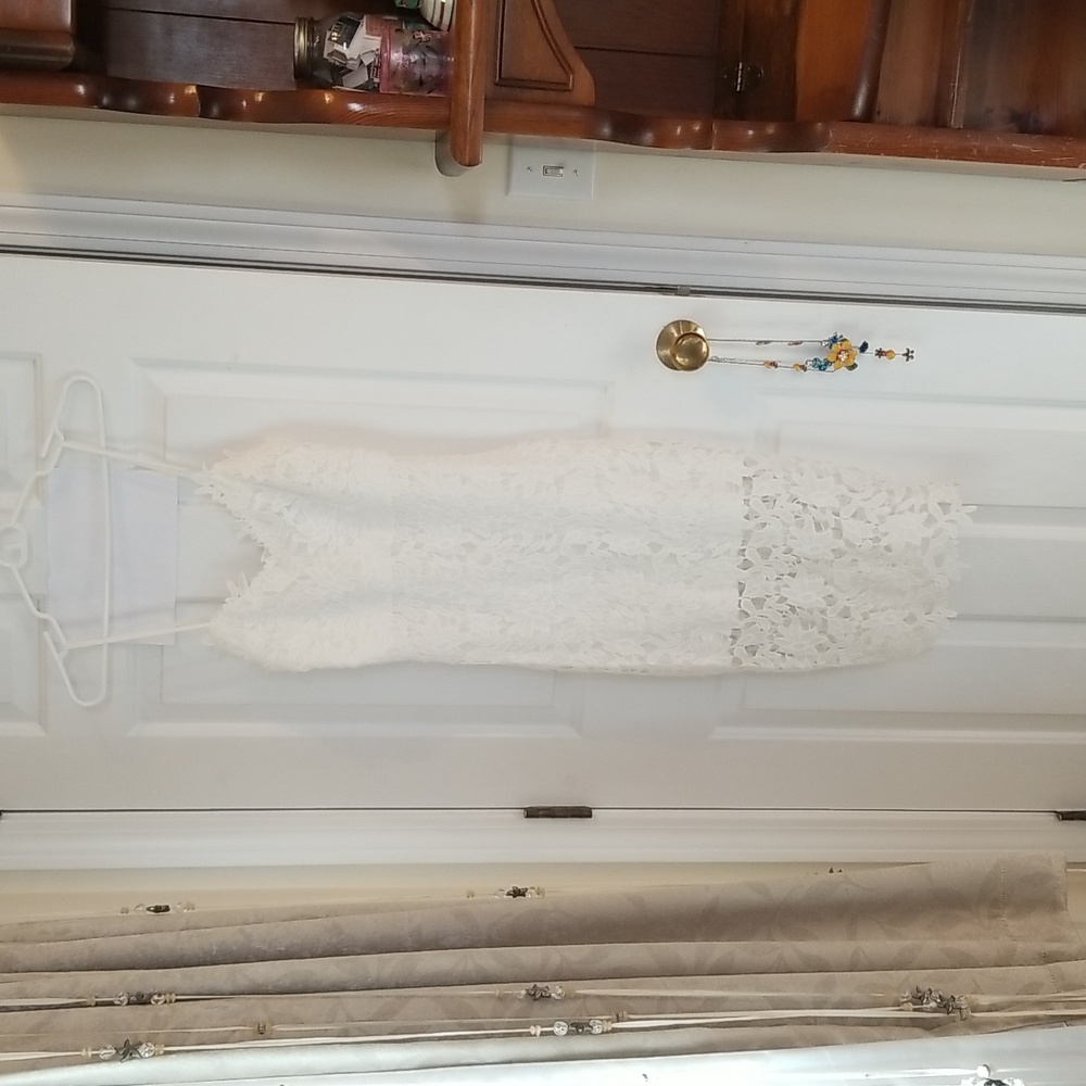 White lace dress, XS, long, Charlotte Ruse